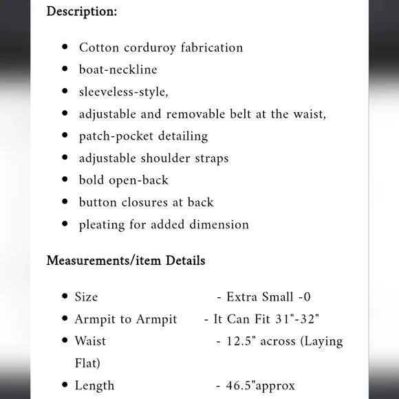 "WILL BE GONE SOON)The other side", "Courderoy midi dress"🩶 - Picture 5 of 17